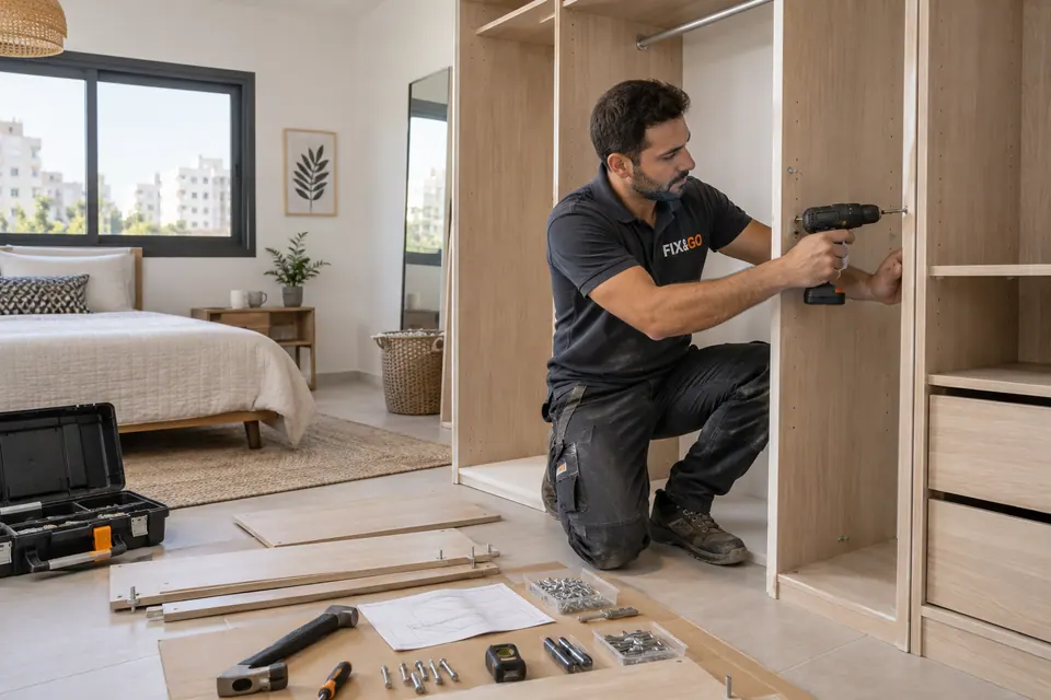 FIX&GO handyman assembling furniture
